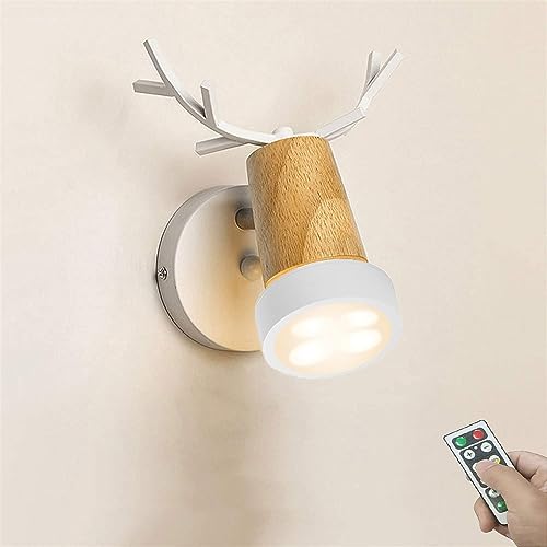 Lámpara de pared que funciona con pilas recargable usb y luz led de disco para salón 2