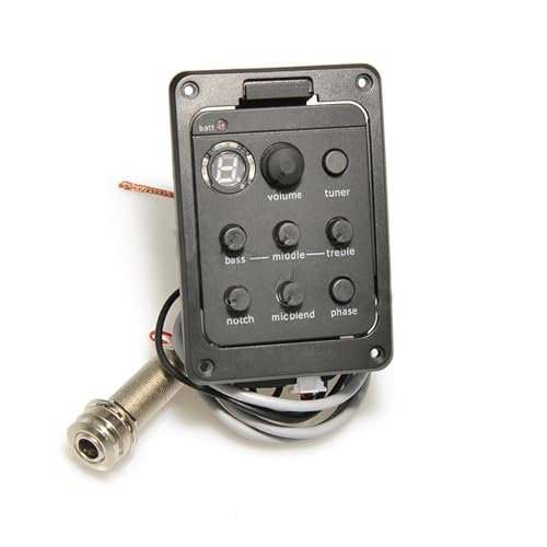 ギター ピックアップ 4個セット 4バンド アコースティックギター ピックアップ チューナー マイク ブレンド プリアンプ EQ ビートボード付き(Mic 4pcs)