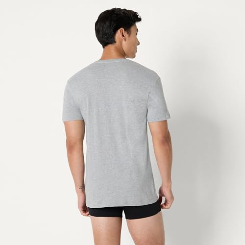 Image of Amazon Essentials Men's Slim Fit V-Neck Undershirt, Breathable Cotton, Pack of 6