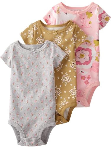 Image of little planet by carter's unisex-baby 3-pack Short Sleeve Bodysuits Made With Organic Cotton