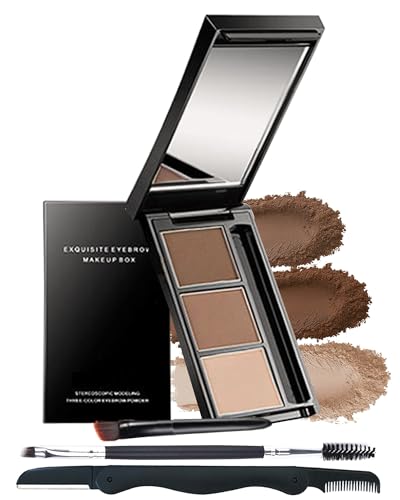 Image of Eyebrow Powder Kit, Eye brow Tinting Powder Kit with Razor for Women-Set 02
