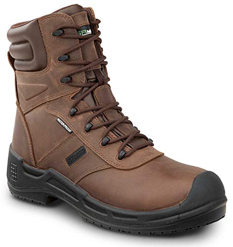 SR Max Logan, Men's, Brown, Comp Toe, EH, Waterproof, Insulated, Slip Resistant 8 Inch Work Boot