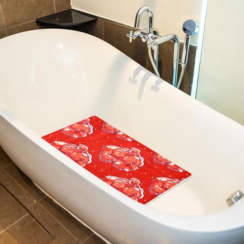 Tapis de bain antidérapant extra long et tapis douche séchage rapide