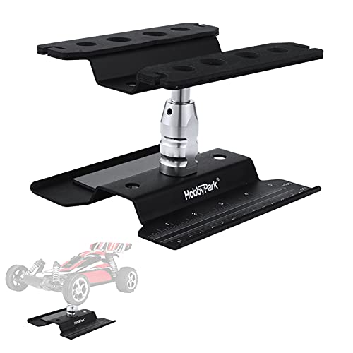 Hobbypark RC Car Work Stand Repair Workstation Aluminum 360 Degree Rotation Lift/Lower for 1/10 1/12...
