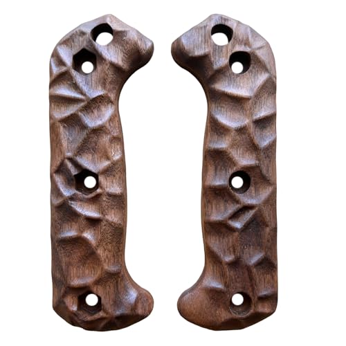 Royalcurl walnut scales handles compatible with Ka-Bar Becker bk-2, bk-7, bk-9, etc models knife