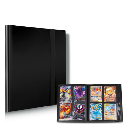 Moocuca Álbum de para Cartas, Capacidad 180 Álbum de Tarjetas, 20 Paginas Álbum Bolsillos para Cartas Coleccionables, Carpeta Cartas para Ejemplo para MTG Magic, Yu-Gi-Oh Cartas Cover