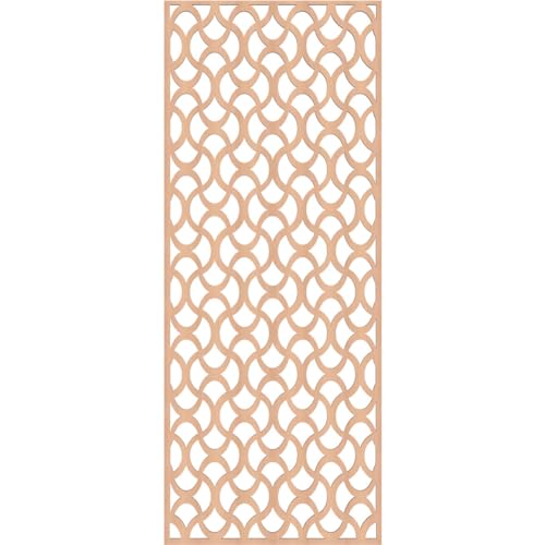 Image of Resort Decorative Pierced Fretwork Wood Wall Panels, 25 3 /8 inchW x 64 3 /8 inchH x 3 /8 inchT, Alder