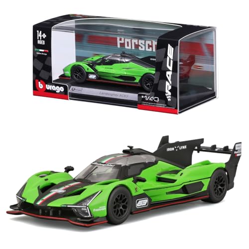 Bburago Lamborghini SC63 Super Car - 1:43 Scale - Incredibly Detailed Die-Cast Replica Collectible Vehicle Model