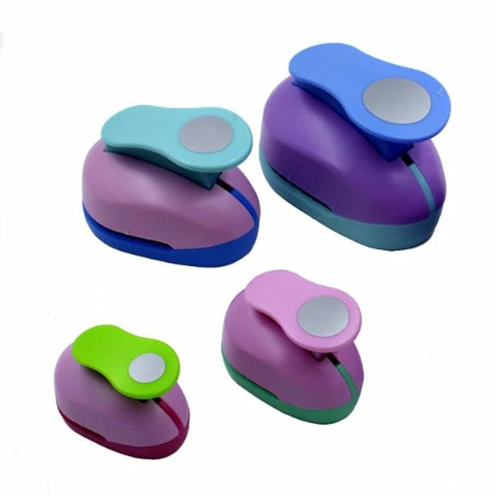 Amazon.co.jp: クラフトパンチ 4型 セット 穴あけパンチ 丸形