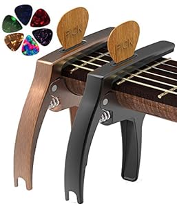 TANMUS 3-in-1 Kapodaster mit Plektren