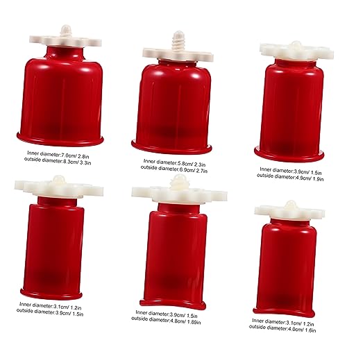 Juego de 6 ventosas para terapia de ventosas para reducción de celulitis, ventosas de masaje de plástico profesional para uso doméstico, ligeras y portátiles, para atletas y entusiastas del fitness miniatura 2