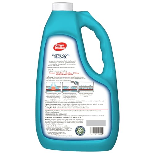 Simple Solution Stain & Odor Remover, 1 Gallon Refill