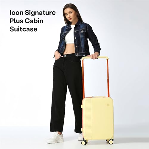 ICON-The-Transit-Signature-Plus-Cabin-Polycarbonate-Hardsided-Luggage-Ultra-Light-Weight-8-Wheel-Wide-Handle-Trolley-Luggage-Hardsided-SuitcaseYellow