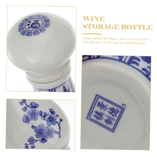 Pot fermentation vin maison porcelaine Jingdezhen céramique bleue