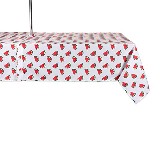 DII Watermelon Outdoor Tabletop Collection, Stain Resistant & Waterproof, 60x84 w/Zipper
