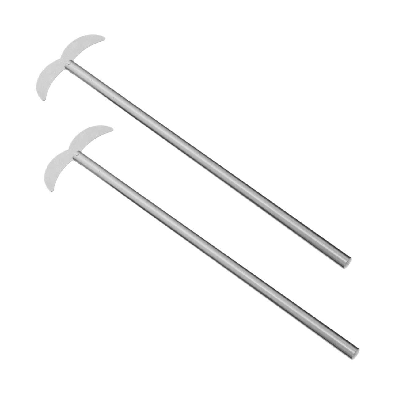 BEBEMOKO Chemistry Accessories 2pcs Stainless Steel Stirring Paddle Stir Bar for Lab Mixers Stirring Tools