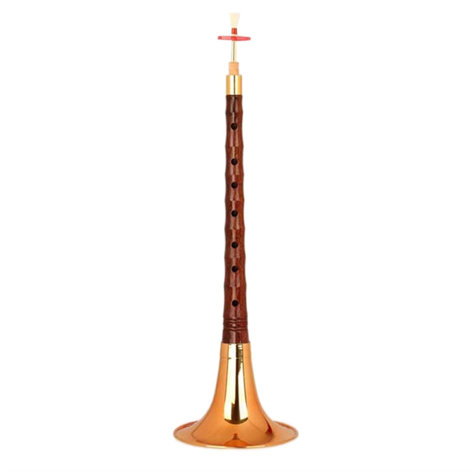 Suona Instrument Sandalwood Pole Suona Chinese National Professional Woodwind Instrument Suona Horn (Color : E flat)