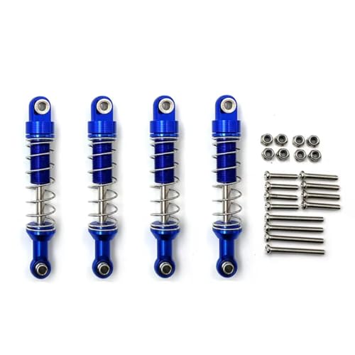 RC�V���b�N Compatible With WPL C14 C24 MN For MN98 For MN99S 1/12 RC�J�[�A�b�v�O���[�h�A�N�Z�T���[�p�[�c 4���� ���^���I�C������V���b�N�A�u�\�[�o�[(Blue)