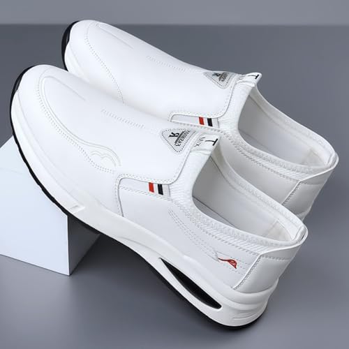 Men Casual Business Shoes Slip - on Adjustable Loafers Leather for Driving Working Walking Party Formal Oxfords2