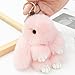 MBZRQKZS Bunny Keychain Soft Fluffy Rabbit Keychain Cute Colorful Rabbit Fur Pom Pom Key Rings for Women Pendant Accessories,Type 9