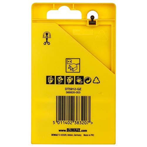 DEWALT DT5912-QZ HSS 1.5mm/2mm/2.5mm/3mm/3.2mm/3.5mm/4mm/4.5mm/4.8mm/5mm/5.5mm/6mm/6.5mm Metal Drill Machine Bit Set (Pack of 13)