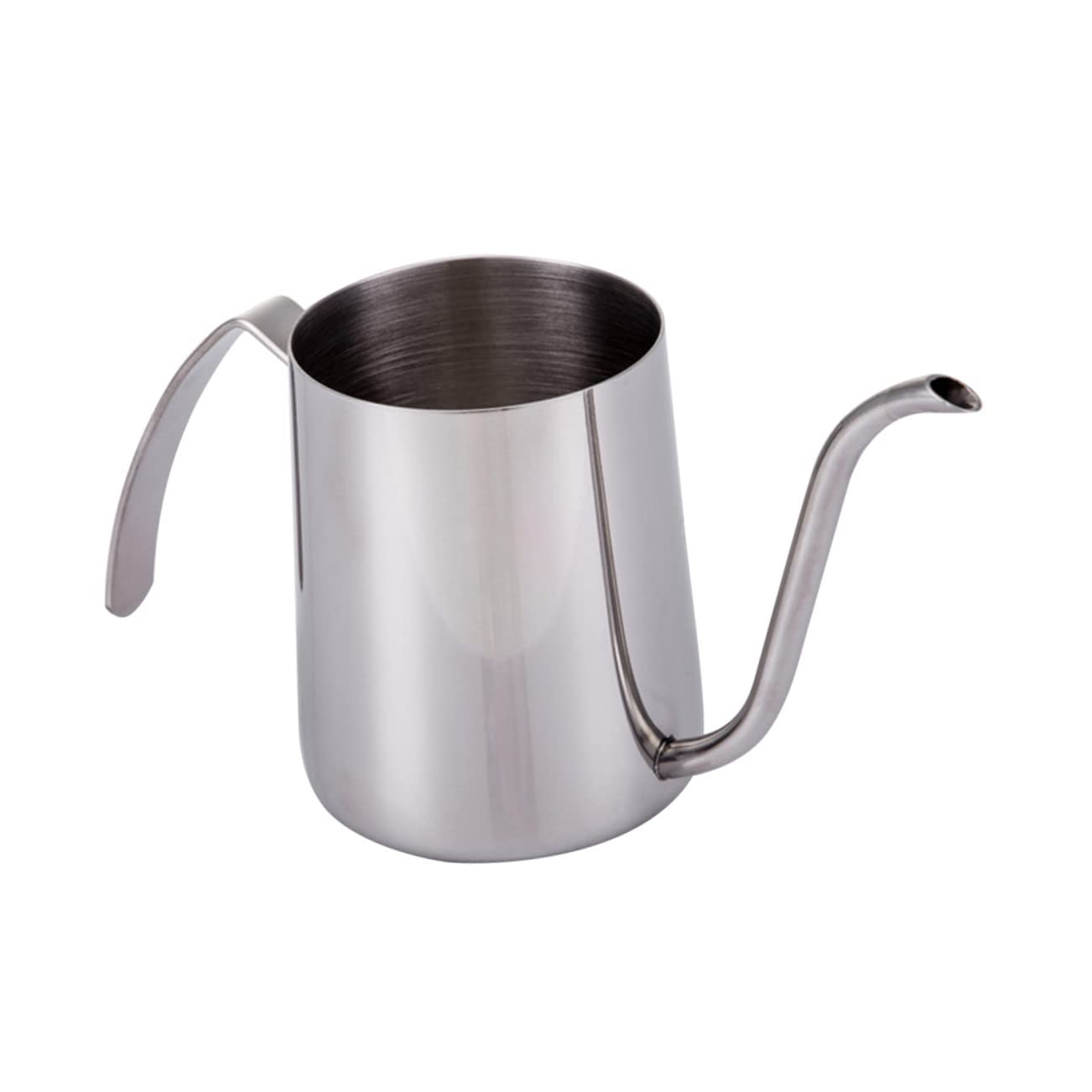 OUNONA Stainless Punch Coffee Kettle with Sleeve Non Stick Design Heat Resistant Household Coffee Pot for Brewing Silver