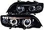 Spec-D Tuning LHP-X500G-TM X5 Halo Led Projector Headlight Smoked Housing 01-03 BMW E53