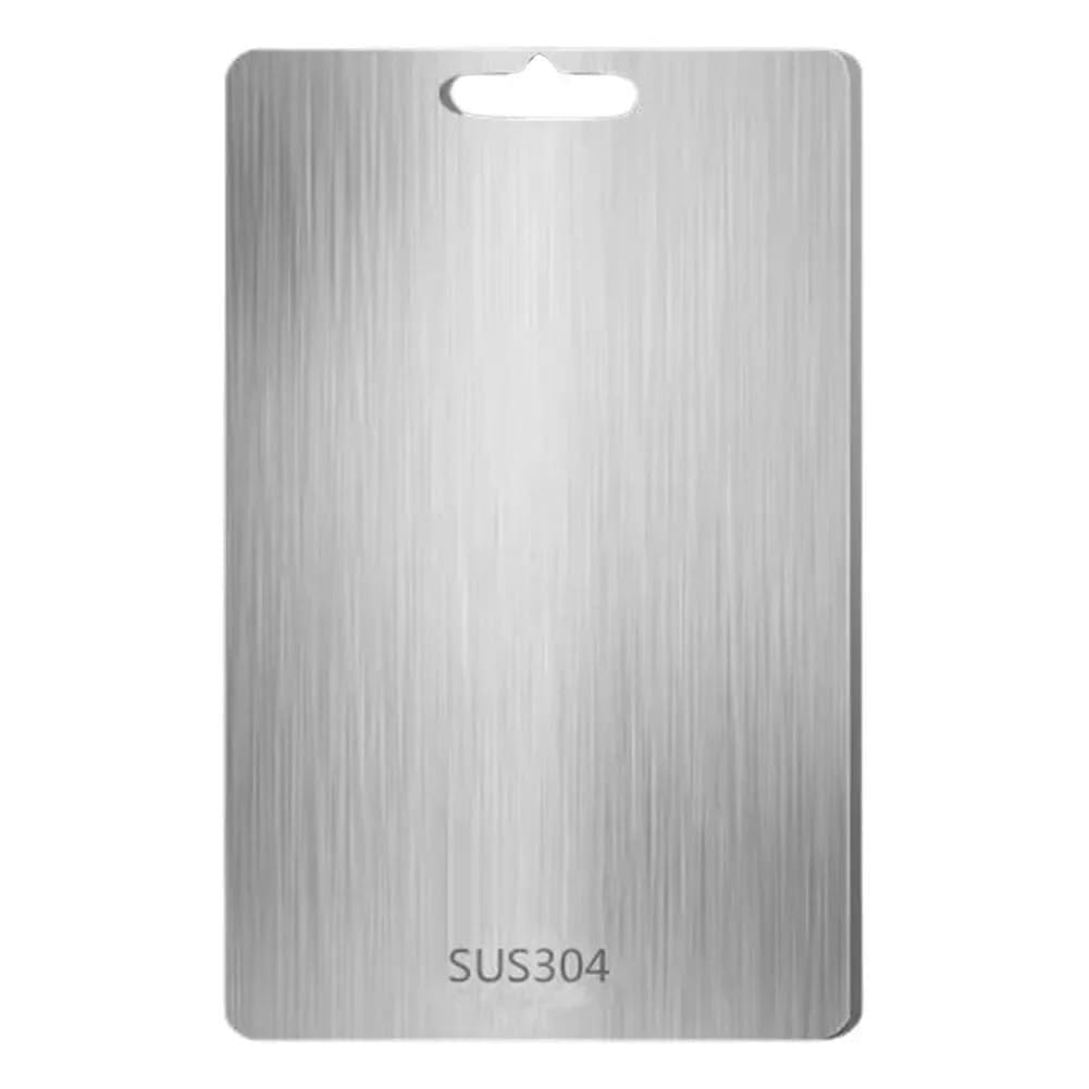 Planche à découper en titane 29x20cm en acier inoxydable pour hacher et pétrir en cuisine