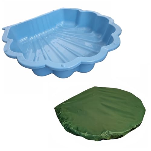 Wassermuschel Sandmuschel mit Abdeckung Auswahl (blau incl. Abdeckplane)