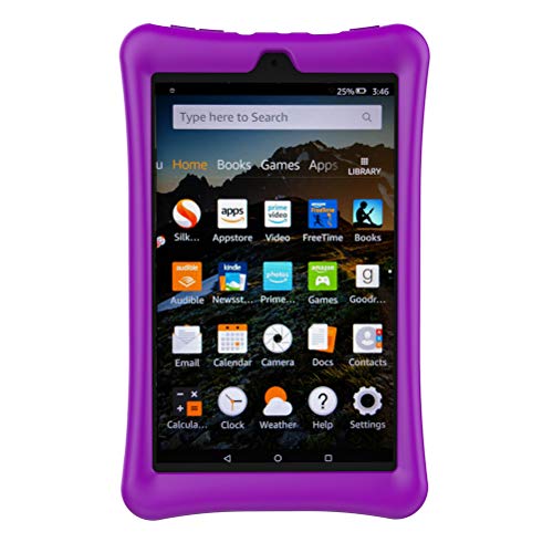 OSALADI Silicone Protection Case Compatible for Kindle Fire HD8 2016 2017