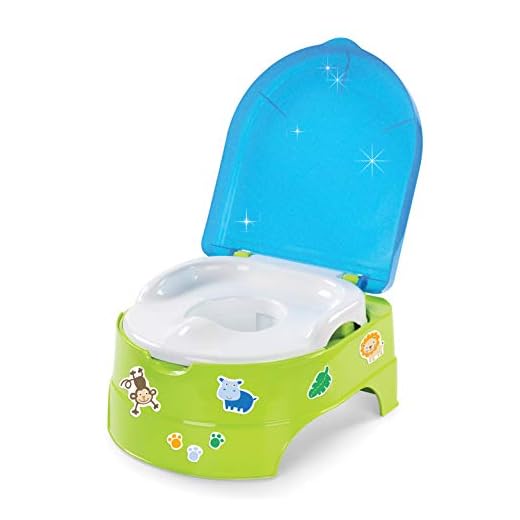 Summer My Fun Potty, Neutral – 3-Stage Potty Training Toilet – Includes Colorful Stickers, Removable Training Seat, Non-Slip Rubber Feet, and Ability to Convert into Stepstool