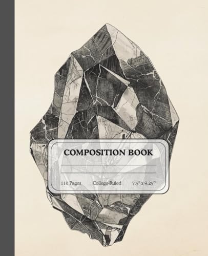 Obsidian Veins Notebook | College Ruled Composition Journal for Students & Creatives: A darkly elegant writing companion inspired by nature’s volcanic artistry