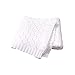 Taotigzu Manta para bebé de algodón orgánico, manta de punto suave, manta de 80 x 100 cm, manta de invierno versátil para bebé como manta para cochecito de bebé (blanco puro)