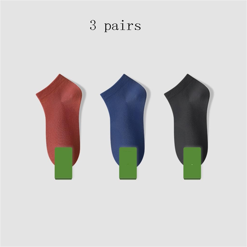 3 Pares De Calcetines, Calcetines Cortos For Hombre Que Absorben El Sudor, Calcetines Deportivos,