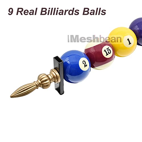 iMeshbean Hanging Pool Table Lights Billiards Table Light Fixture for 7' - 8 ' Table with Black Metal Ball Design Billiard Pendant Lamp with 3 Shades for Game Room Beer Party Bar Cafe Kitchen Island - Thumbnail 4
