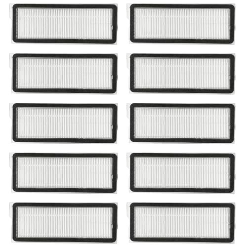 10 Pack Filter Replacement for Roborock Qrevo S/Qrevo Plus/Qrevo Curv/Qrevo Pro/Qrevo MaxV Robot Vacuum Cleaner