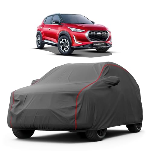 Image of Heavy-Duty Car Cover for Compatible with Nissan Magnite (2019 to 2025 All Models) Deluxe Car Protection Cover - Waterproof & UV-Resistant All-Season Exterior Protection
