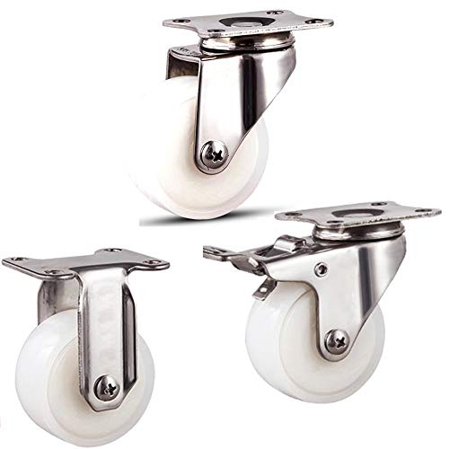 Roulettes pivotantes avec frein silencieux 50mm roulette établi directionnelle
