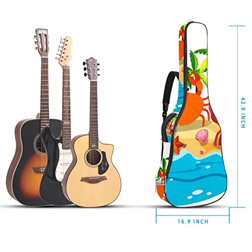 Housse de transport étanche pour guitare avec bandoulière réglable, Multicolore 07, 42.9×16.9×4.7 in, Organiseur de sac - Les Beatles, Paul McCartney, John Lennon, RIngo Starr, George Harrison Housse de transport étanche pour guitare avec bandoulière réglable, Multicolore 07, 42.9x16.9x4.7 in, Organiseur de sac – Image 6