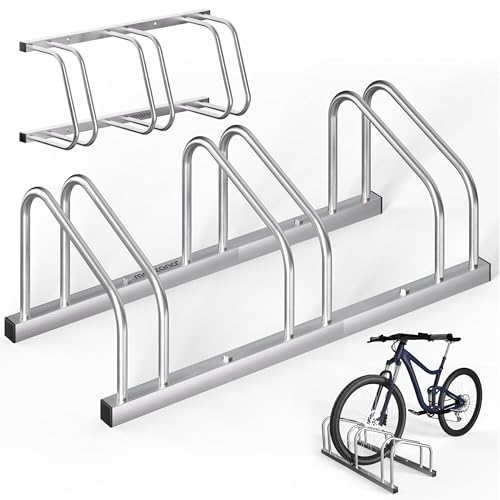 Monzana® Fahrradständer für 3 Fahrräder 37cm Radabstand 30-65mm...