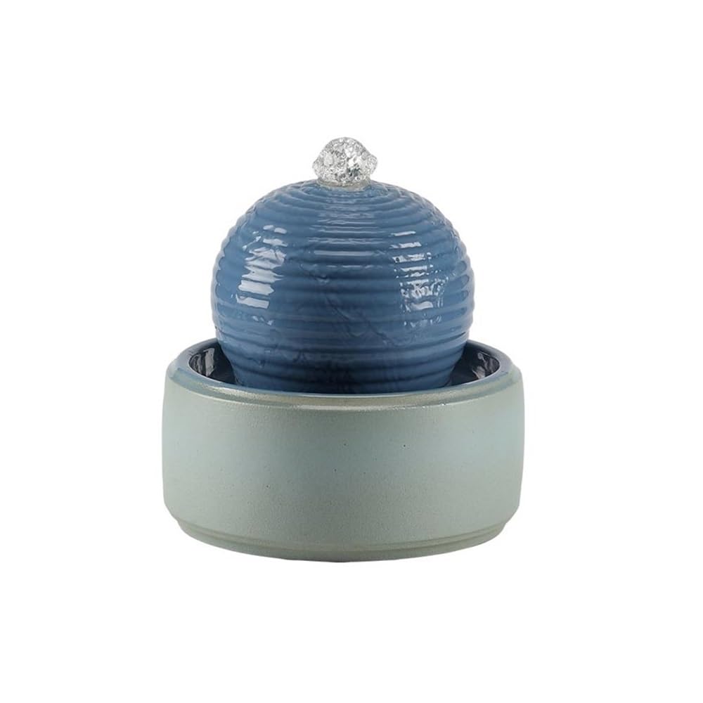 Water Feature Indoor Mini Ceramic Tabletop Fountain Modern Water for Living Room Indoor Fountains