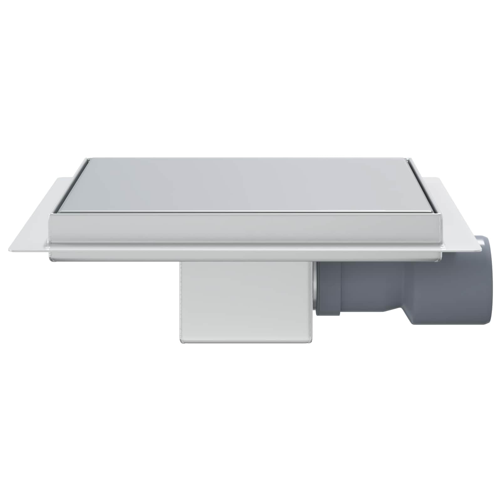 Drenaggio Doccia 2 in 1 Argento 20 x 20 cm Acciaio Inox 304, Articoli per idraulica, 2.066kg-42015933