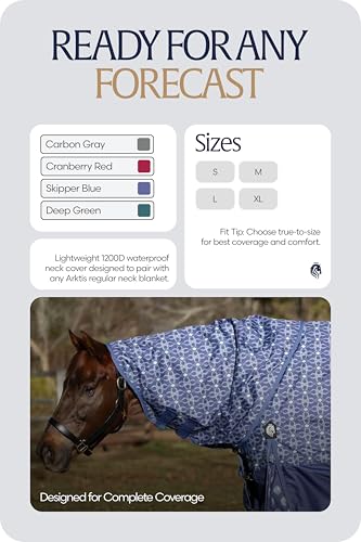 Image of Equinavia Arktis Turnout Neck Cover No Fill | 1200 Denier - Skipper Blue - S