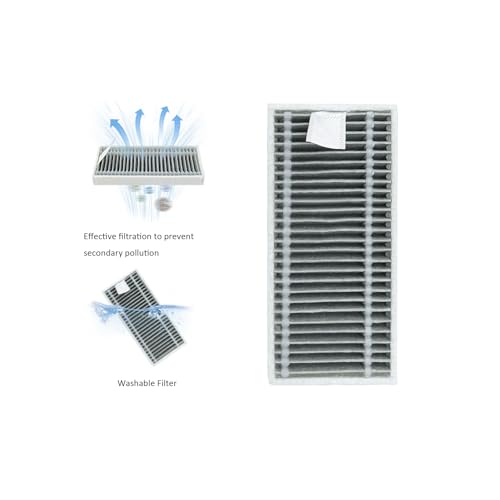Image of X9 Pro Omni Replacement Parts for ECOVACS DEEBOT X9 Pro Omni / X9 Pro Robot Vacuum Cleaner 19 Packs 2 Main Brushes, 4 Filters, 6 Side Brushes, 2 Roller Mops, 4 Bags, 1 Bumper Stripe