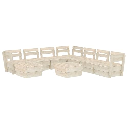 vidaXL Salon de Jardin Palette 6 pcs Meubles de Terrasse
