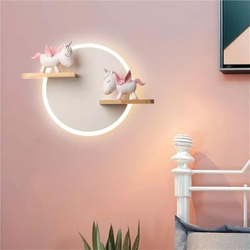 Veilleuse licorne murale bleue décoration créative pour chambre de bébé - 6