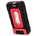 Price comparison product image ANSMANN Work Light [Black & Red] Magnetic & Water Proof 220 Lumens Folding Inspection Lamp with 2 Lighting Functions Includes Integrated Stand, Hook & 3 x AAA Batteries - 3 Year Guarantee 1600-0180