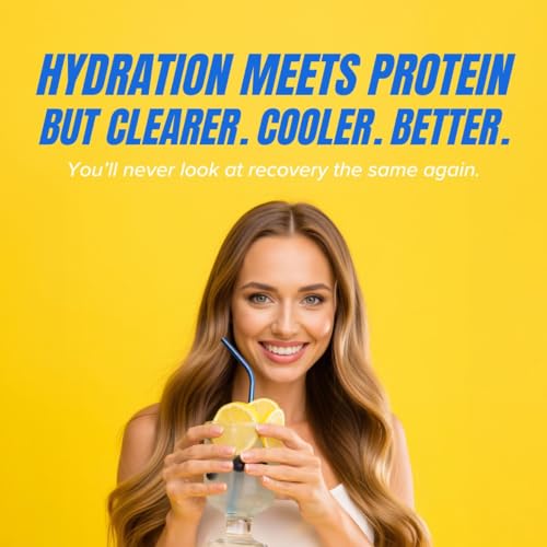 Image of Isagenix Clear Protein - Juice-Style Whey Protein Powder Mix - Hydration Blend with BCAAs & Electrolytes - Light & Refreshing Zero-Sugar Drink Mix - Blueberry Lemonade, 9.5 oz (10 Servings)