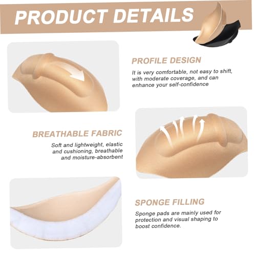 4Pcs Bulge Enhancer Men, Sponge Bulge Enhancing Underwear, Perfect for Swimming Boxers, Briefs, Thongs, Shorts, Enhancer Men, Packer for Trans Man3