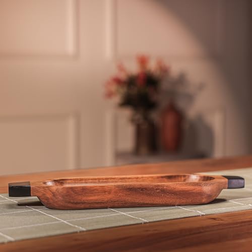 Image of Paddle Up Serving Tray | Wooden Tray for Kitchen & Dining, Decorative Tray for Home Decor, Coffee Table & Multipurpose Serving Tray